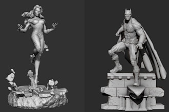 sculpt printable 3d miniature board game 3d figurine tabletop 3d character toy