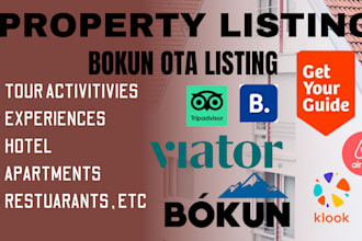 do listing on airbnb tripadvisor viator getyourguide booking bokun website vrbo