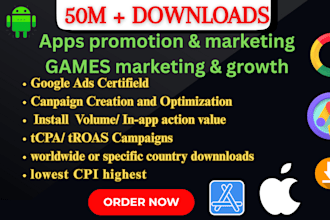do organic android app install, promote mobile app promotion game app google ads