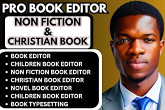 be non fiction book editor christian book editor ebook writer book typesetting