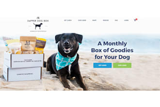 design wordpress pet website pet shopify store dog website pet store