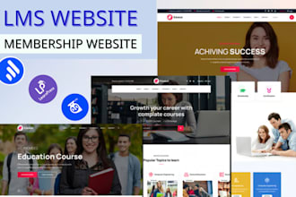 develop responsive wordpress membership website, lms website with learndash