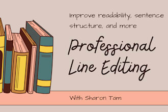 professionally proofread and line edit your english content