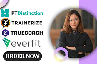 upload and automate workouts on everfit trainerize truecoach ptdistinction