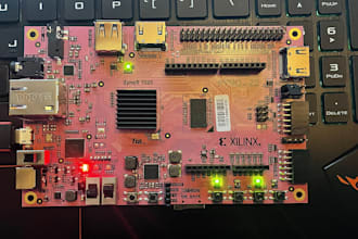 do fpga projects  on pynq  board  using verilog, sv and vhdl
