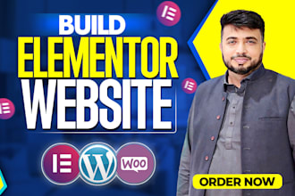 build wordpress website with elementor