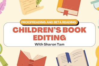 professionally beta read and line edit your childrens book