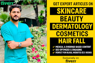 write SEO articles on dermatology skincare and cosmetics