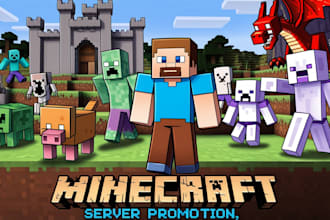 minecraft server promotion, server advertisement to get active players