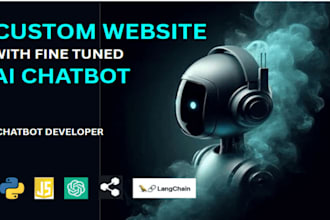 develop a custom website with integrated ai chatbot