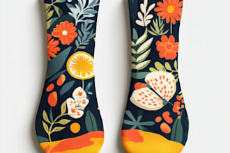 make a unique socks design