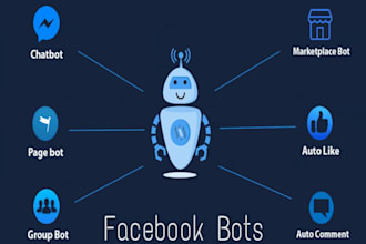 facebook bot, automation shopping bot, marketplace bot, manychat bot, auto reply