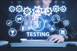 test your website or application and report bugs experienced QA tester