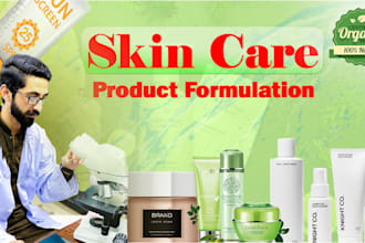 develop formulation for cosmetics skin care products