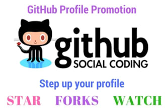 do organic github promotion for you to gain stars, fork, repo traffic