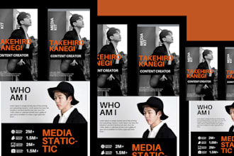 design media kit, press kit, one sheet, epk for brand, artist, influencer