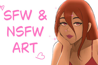 draw anime or manga nsfw and sfw art