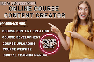write, structure online course, curriculum, digital course outline video script