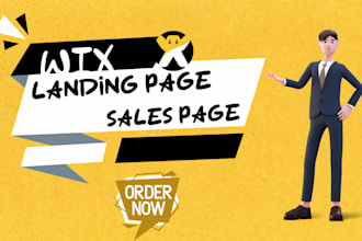 design a high converting wix landing page or sales page in 24 hours wix expert