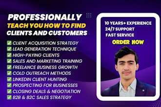 teach you how to master in client hunting with proven method