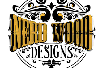 design gorgeous vintage woodwork logo