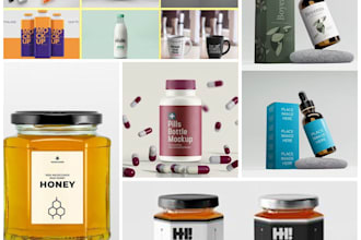 do digital product packaging design and amazon listing image 3d mockup rendering