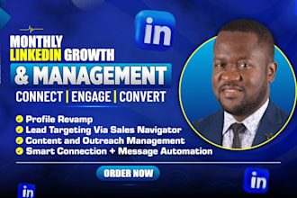 be your linkedin social media marketing manager and content creator