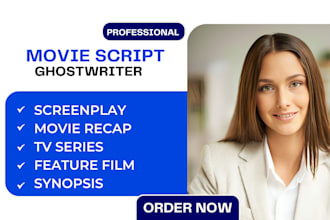 write tv series movie script recap feature film short film