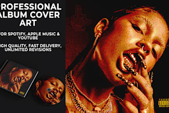 design a professional album cover art for your music lauch