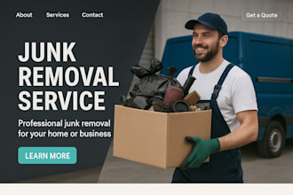 junk removal website junk removal leads junk removal landing page