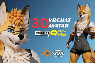 create and optimize custom vrchat avatar for pc and quest