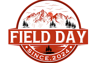 make modern mountain logo design