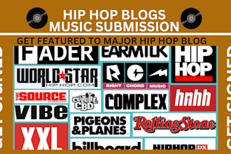 feature your music on xxl, wordstar, complex, hip hop 808, thefader, pitchfork