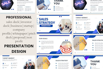 design sales deck, investor pitch deck, business proposal, canva presentation