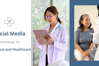 design medical, clinic and healthcare social media posts