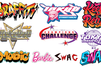 design y2k streetwear logo for your business and brand