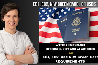 write and publish cyber security and ai articles for eb1, eb2, niw requirement