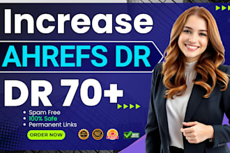 increase ahrefs domain rating dr70 plus by off page SEO
