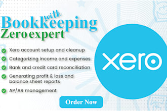 do monthly bookkeeping and accounting using xero software