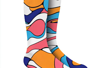 draw a custom and unique socks design art for you