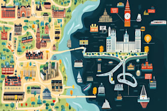 illustrate unique vector maps, city maps, or event map illustration