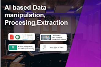 automate data entry, extraction,analysis,modification, and processing using ai
