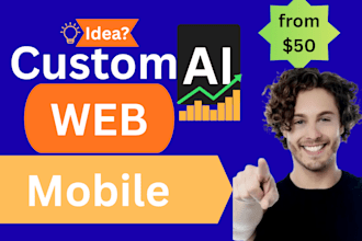 develop python react based ai web app with mobile version