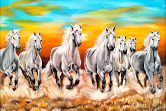 create canvas acrylic paintings of abstract art