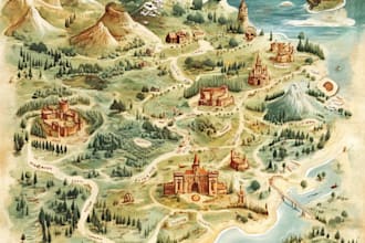 rpg map, fantasy map, map animation, dnd map,