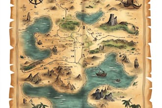 map illustration world map fantasy map rpg map event map