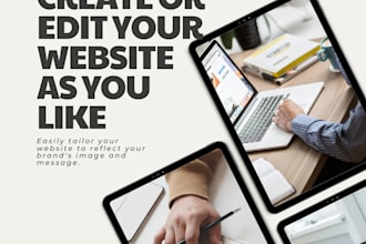 do website creation using templates like godaddy etc