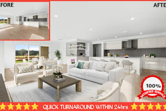 do premium virtual staging, virtual renovation services