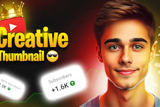 design attractive clickbait youtube thumbnail