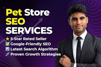 do seo service for pet shop, supplies, food, and products